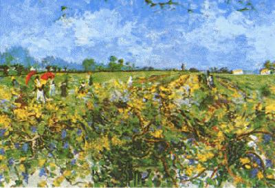 Vincent Van Gogh Green Vineyard oil painting picture